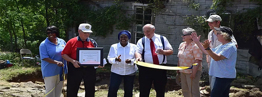 Oldham KY Underground Railroad Dedication Ribbon Cutting